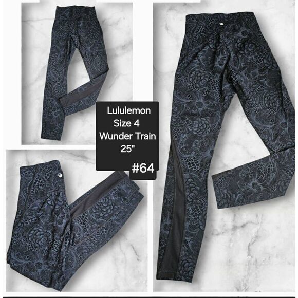 Lululemon Size 4 Wunder Trains - Picture 1 of 6